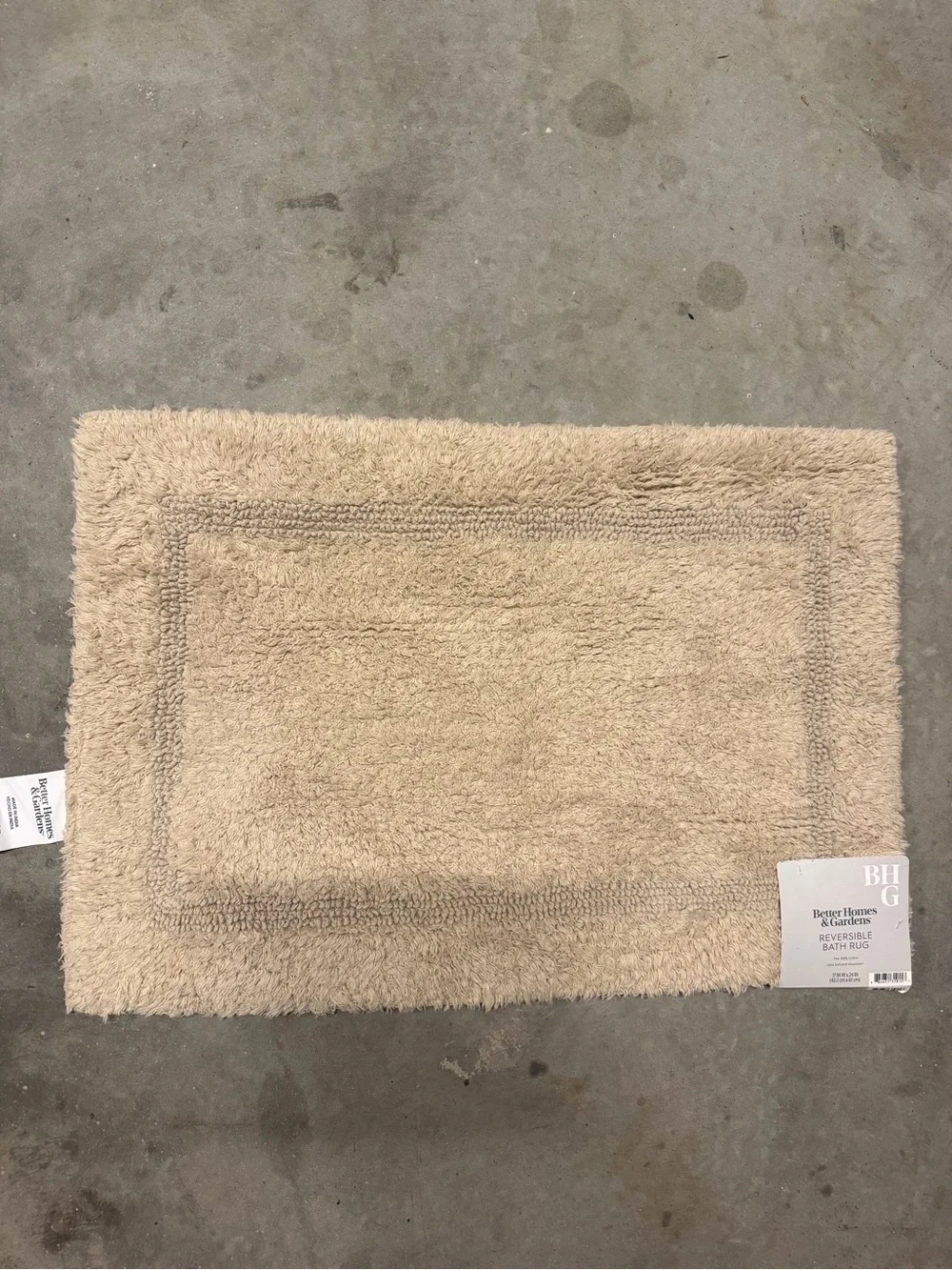 Better Homes And Gardens Beige Plush Bath Mat